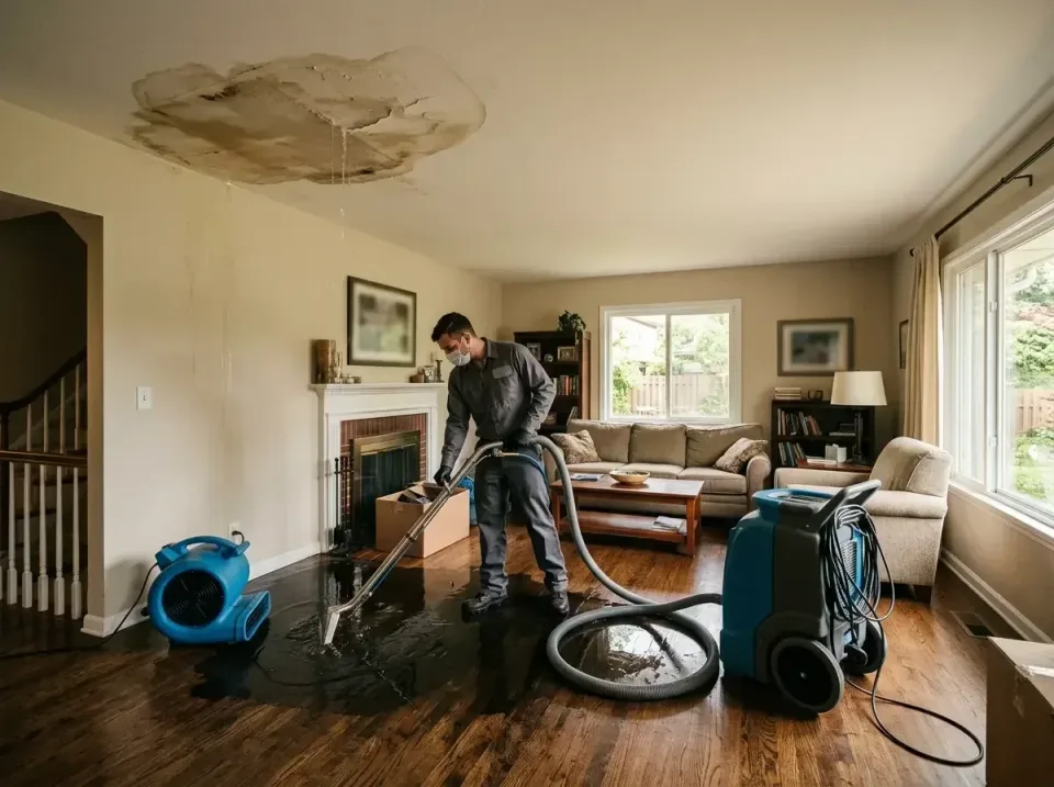 attic-pipe-burst-ceiling-drip-008 — frequently asked questions, Water Damage Restoration & Carpet Care in South Lebanon, OH